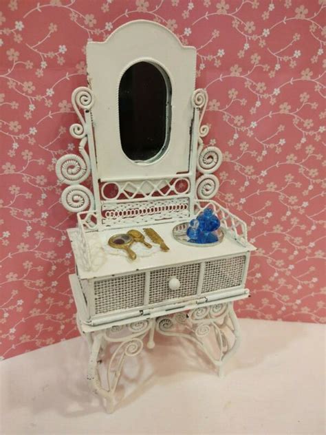 white metal dollhouse furniture